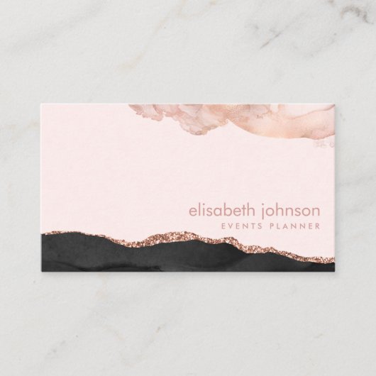 Modern Trendy Elegant Professional Makeup Artist Visitekaartje (Voorkant)