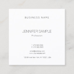 Modern Trendy Elegant Sjabloon Luxe Vierkante Visitekaartje