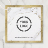 Modern Trendy faux gouden marmer labels (Voorkant)