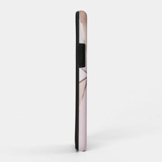 Modern Trendy Feminine Triangle Blush Texture Case-Mate iPhone Case (Achterkant/rechts)