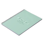 Modern Trendy Fitness Journal Mint Green Notitieboek (Linkerzijde)