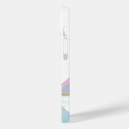 Modern Trendy Flamingo Pink Girly Name Case-Mate iPhone Case (Achterkant / Links)