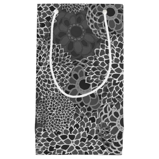 Modern Trendy Floral Pattern Klein Cadeauzakje (Voorkant)