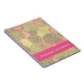 Modern Trendy Floral Pattern Personalized Notitieboek (Rechterzijde)