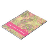 Modern Trendy Floral Pattern Personalized Notitieboek (Linkerzijde)