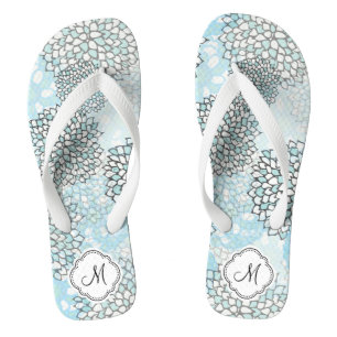 Modern Trendy Floral Pattern Teenslippers