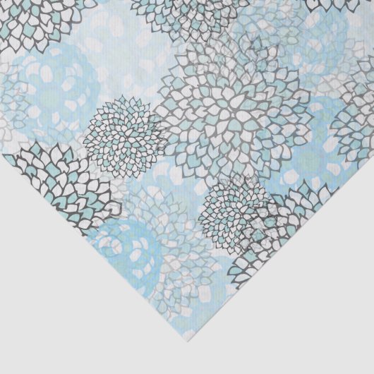 Modern Trendy Floral Pattern Tissuepapier (Detail)