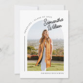 Modern Trendy Foto Afstuderen Kaart (Voorkant)