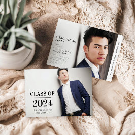 Modern Trendy Foto Afstuderen Kaart