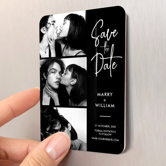 Modern trendy foto booth script opslaan van de dat magneet