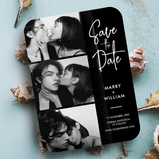 Modern trendy foto booth script opslaan van de dat magneet