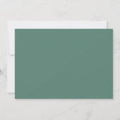 Modern Trendy Foto Eucalyptus Green Save The Date (Achterkant)