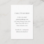 Modern Trendy Foto Visitenkarte Visitekaartje (Achterkant)