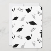 Modern Trendy Fotoafstudeerfeest Kaart (Achterkant)