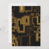 Modern trendy geel niveau omhoog Gaming Boy Party Kaart (Achterkant)