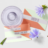 Modern Trendy geometrisch kleurenblok Visitekaartj Visitekaartje