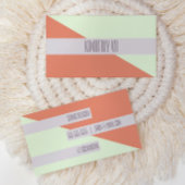 Modern Trendy geometrisch kleurenblok Visitekaartj Visitekaartje