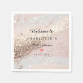 Modern, Trendy, Glitter Servet (Voorkant)