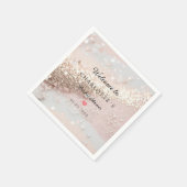 Modern, Trendy, Glitter Servet (Hoek)