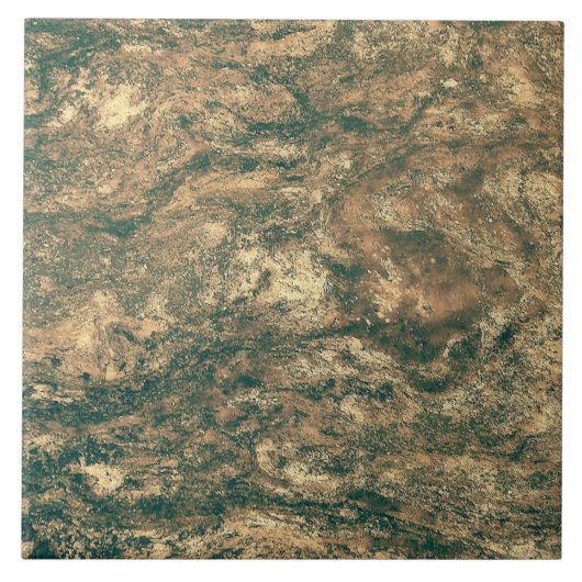 Modern Trendy Gold Bronze Marble Tegeltje (Voorkant)