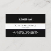 Modern Trendy Gold Creative Plain Simple Company Visitekaartje (Voorkant)