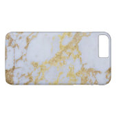 Modern Trendy Gold Glitter Marble Case-Mate iPhone Case (Achterkant (Horizontaal))