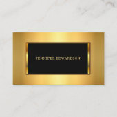 Modern trendy Gold Glitter stylish professional Visitekaartje (Voorkant)