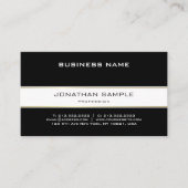 Modern Trendy Gold Stylish Plain Simple Company Visitekaartje (Voorkant)