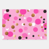 Modern Trendy Goud en Roze Inpakpapier Vel (Voorkant 2)