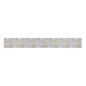 Modern Trendy Goud Glitter Marmer Grosgrain Lint (Voorkant)