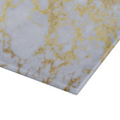 Modern Trendy Goud Glitter Marmer Snijplank (Hoek)