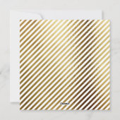 Modern Trendy Goud VROLIJK KERSTMIS Foto Zwart Feestdagenkaart (Achterkant)