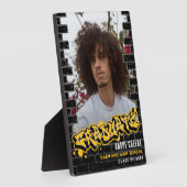 Modern Trendy Graffiti Afstuderen Foto Lijst Fotoplaat (Zijkant)