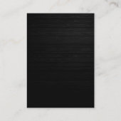 Modern Trendy Gray Wood Monogram Visitekaartje (Achterkant)