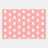 Modern Trendy Green Blush Pink Christmas Inpakpapier Vel (Voorkant 2)