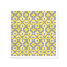 Modern Trendy Grey and White Mosaic Pattern