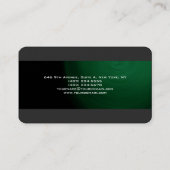 Modern Trendy Groen Grijs Uniek Trendy Creatief Visitekaartje (Achterkant)