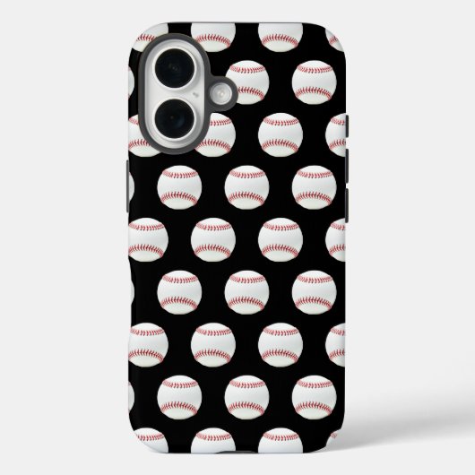 Modern trendy honkbal naadloos patroon Case-Mate iPhone case (Achterkant)