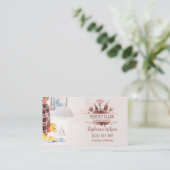 Modern Trendy House Cleaning Maid Janitorial Busin Visitekaartje (Staand voorkant)