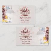 Modern Trendy House Cleaning Maid Janitorial Busin Visitekaartje (Voorkant / Achterkant)