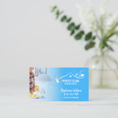 Modern Trendy House Cleaning Maid Janitorial Busin Visitekaartje (Staand voorkant)