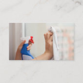 Modern Trendy House Cleaning Maid Janitorial Visitekaartje (Achterkant)