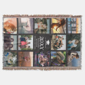 Modern Trendy Instagram Afstuderen fotocollage Deken (Voorkant)