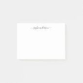Modern trendy kalligrafie script op maat post-it® notes (Voorkant)