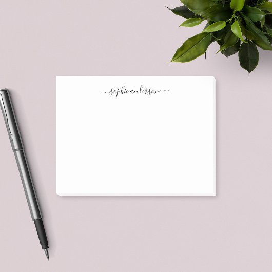 Modern trendy kalligrafie script op maat post-it® notes