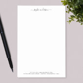 Modern trendy kalligrafie script op maat post-it® notes