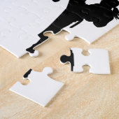 Modern trendy karate / taekwondo / judo legpuzzel (Zijkant)