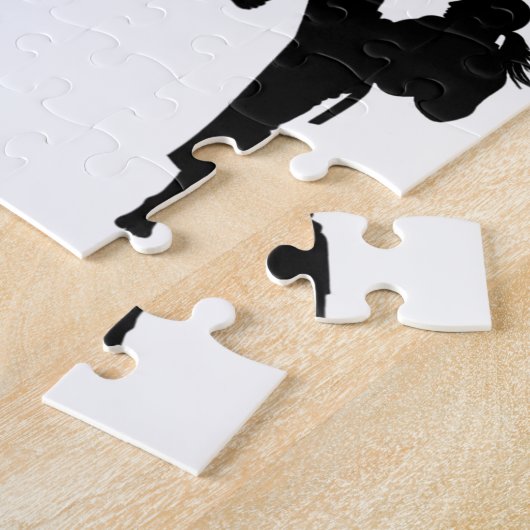 Modern trendy karate / taekwondo / judo legpuzzel (Zijkant)