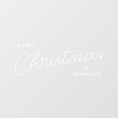 Modern Trendy Kerstmis | Stijlvol handgeschreven Raamsticker (Vel)