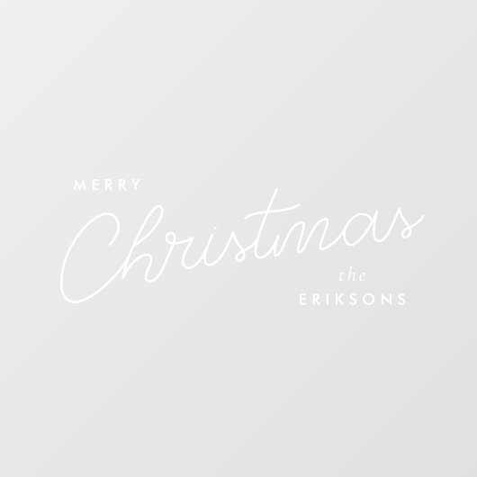 Modern Trendy Kerstmis | Stijlvol handgeschreven Raamsticker (Vel)